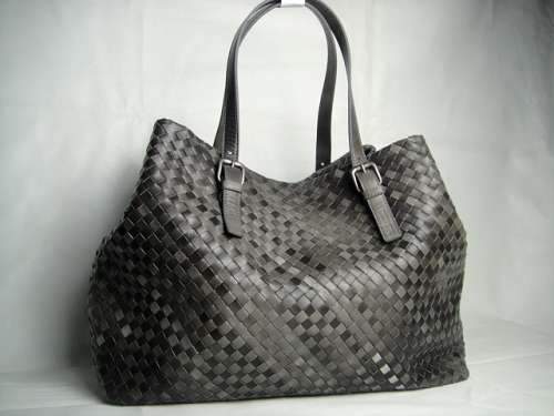 Bottega Veneta Lambskin Tote Bag 1026 grey - Click Image to Close